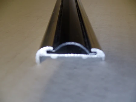 Slot Molding Aluminum Trim- choose EVEN or UNEVEN Lip- 6' - Image 3