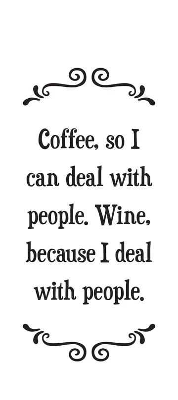 Tea Towel, Deal with People - Image 1