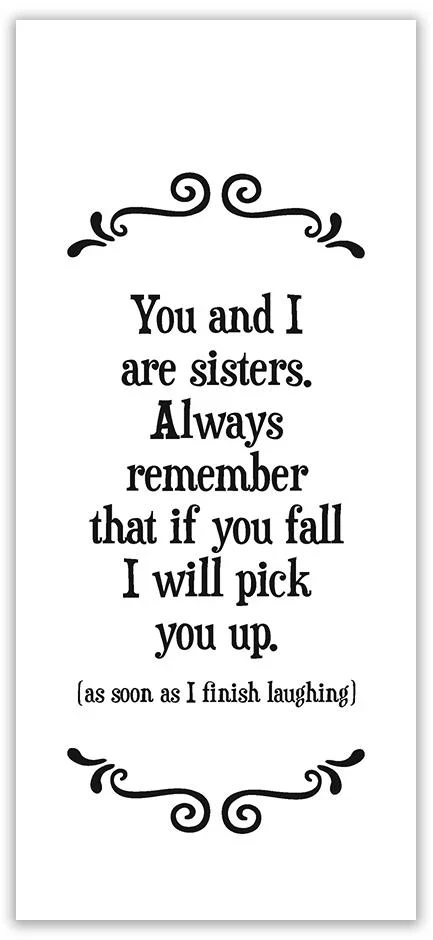 Tea Towel, Sisters - Image 1