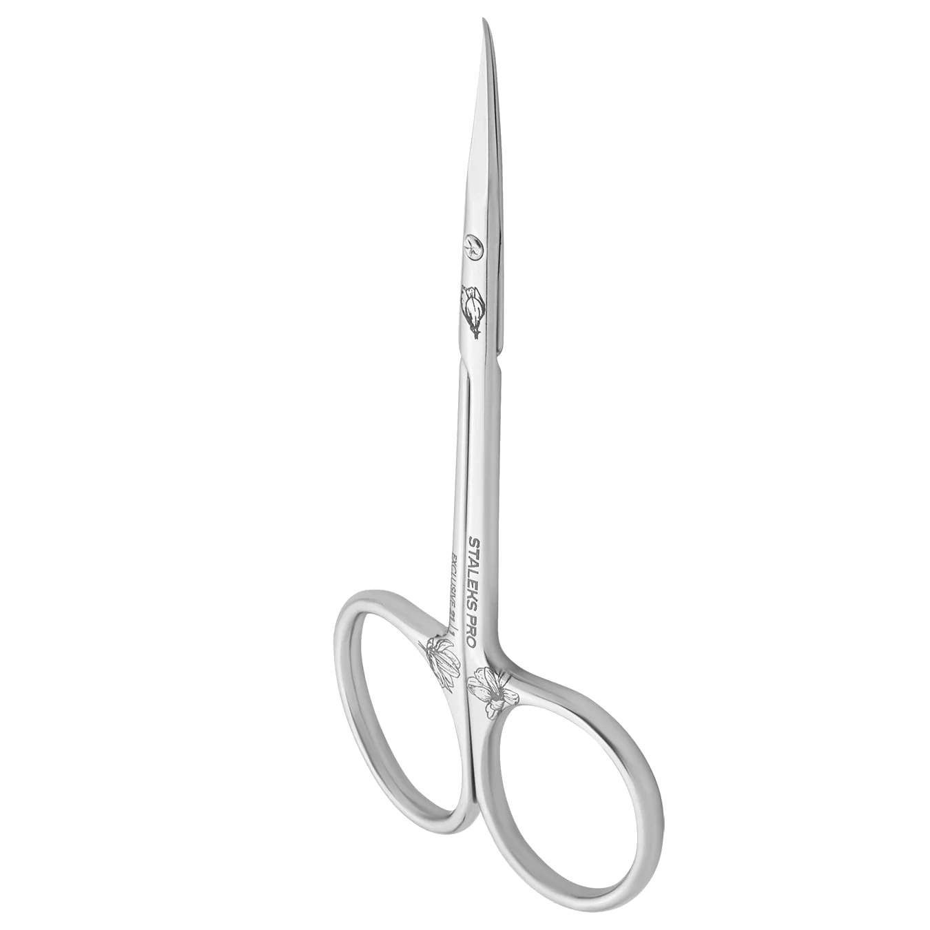 STALEKS PRO EXCLUSIVE 21 TYPE 1 PROFESSIONAL CUTICLE SCISSORS WITH CURVED BLADE MAGNOLIA SX-21/1M- STALEKS™ - Image 2