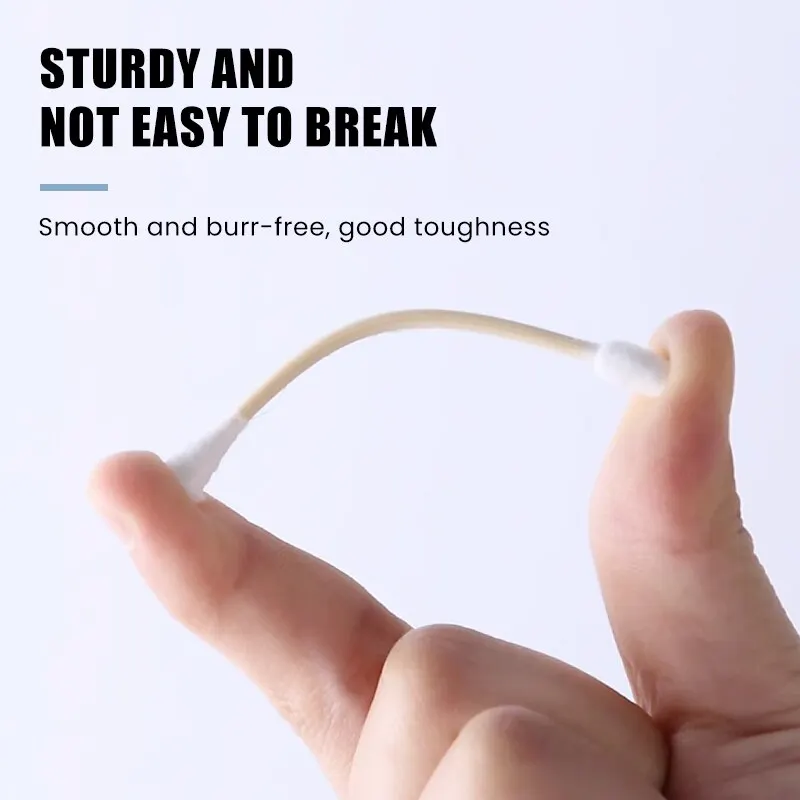 DOUBLE-ENDED COTTON SWABS- 100PCS PER PACK - Image 2