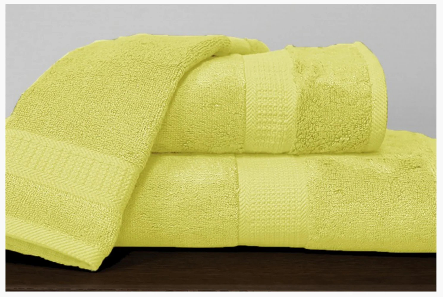 Bamboo Cotton Towels – Butter Yellow