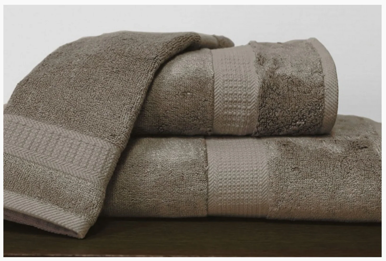 Bamboo Cotton Towels – Walnut