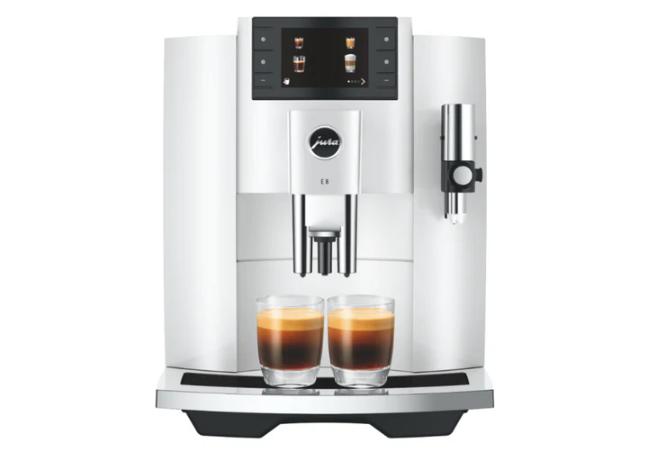Espresso Machine Jura E8 Piano White NEW - Image 1