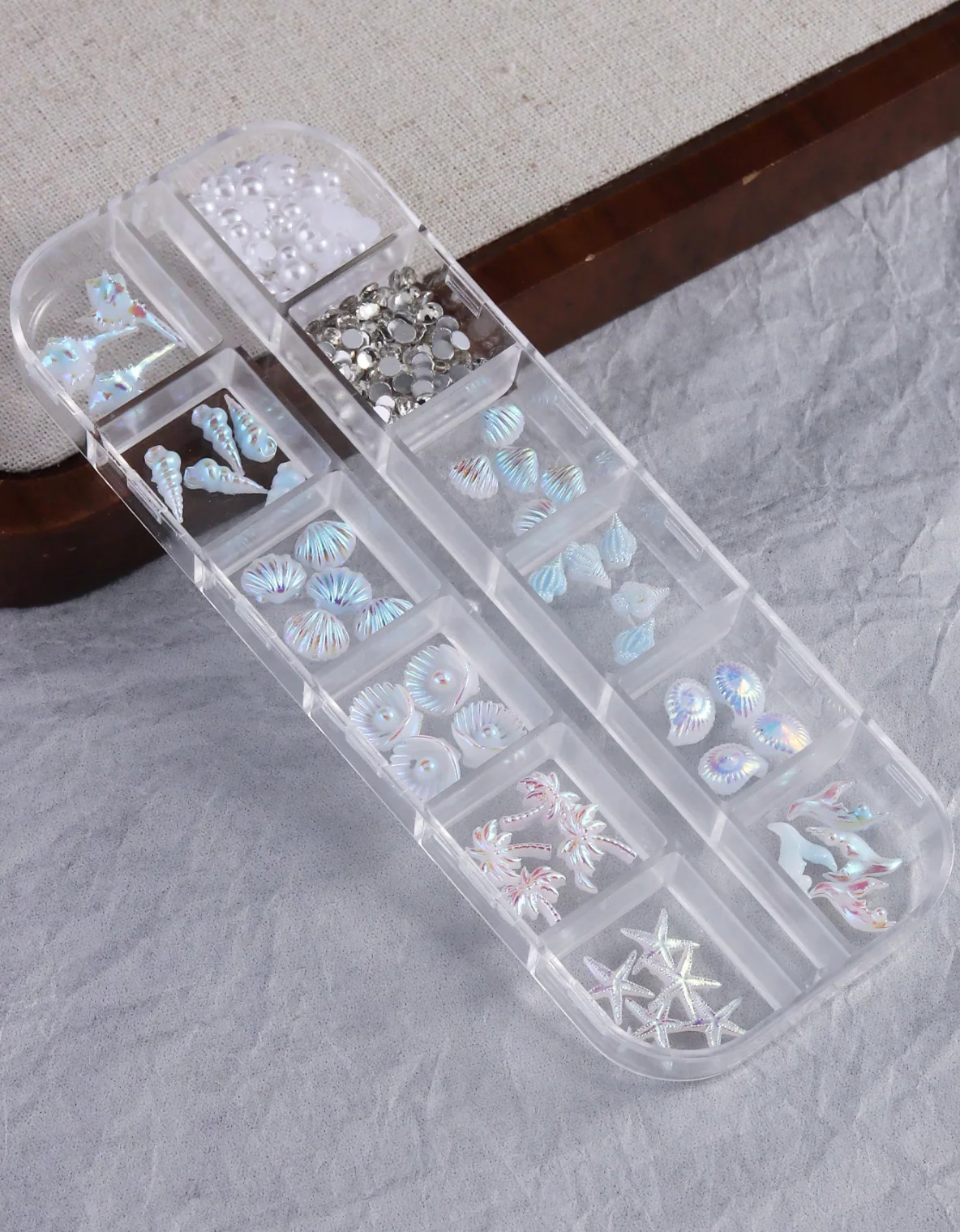 3D Aurora Ocean Nail Charms Set 72pcs - Image 3
