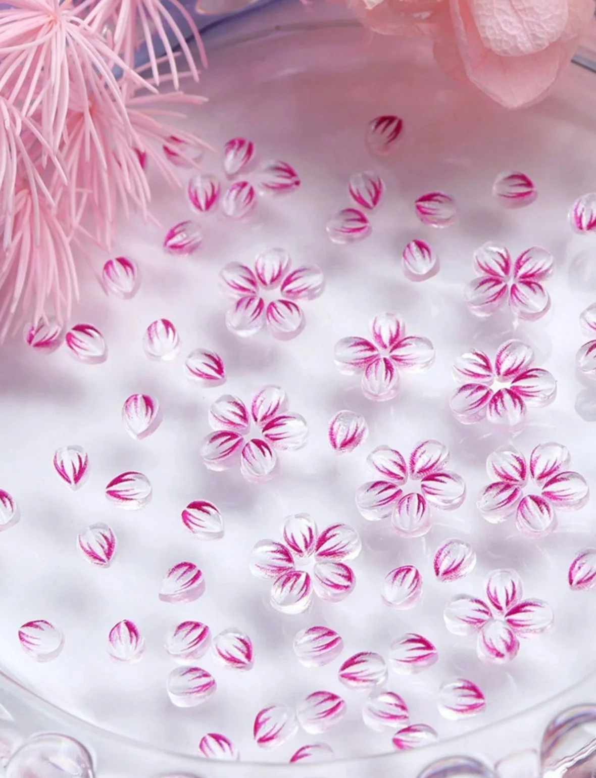 Carved Flower Petal Nail Charms (150 pcs) - Image 2