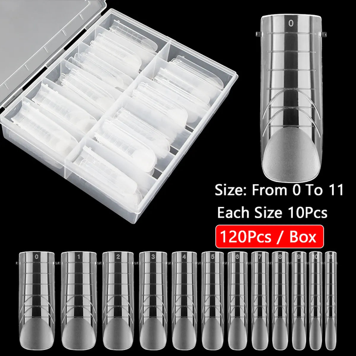 UPPER/DUAL NAIL FORMS #3 FOR ACRYGEL, POLYGEL 120pc