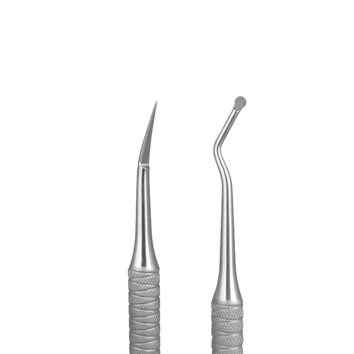 STALEKS PRO EXPERT 20/1 CUTICLE PUSHER (CURETTE HEMISPHERE+ CLEANER) PE-20/1- STALEKS™ - Image 2