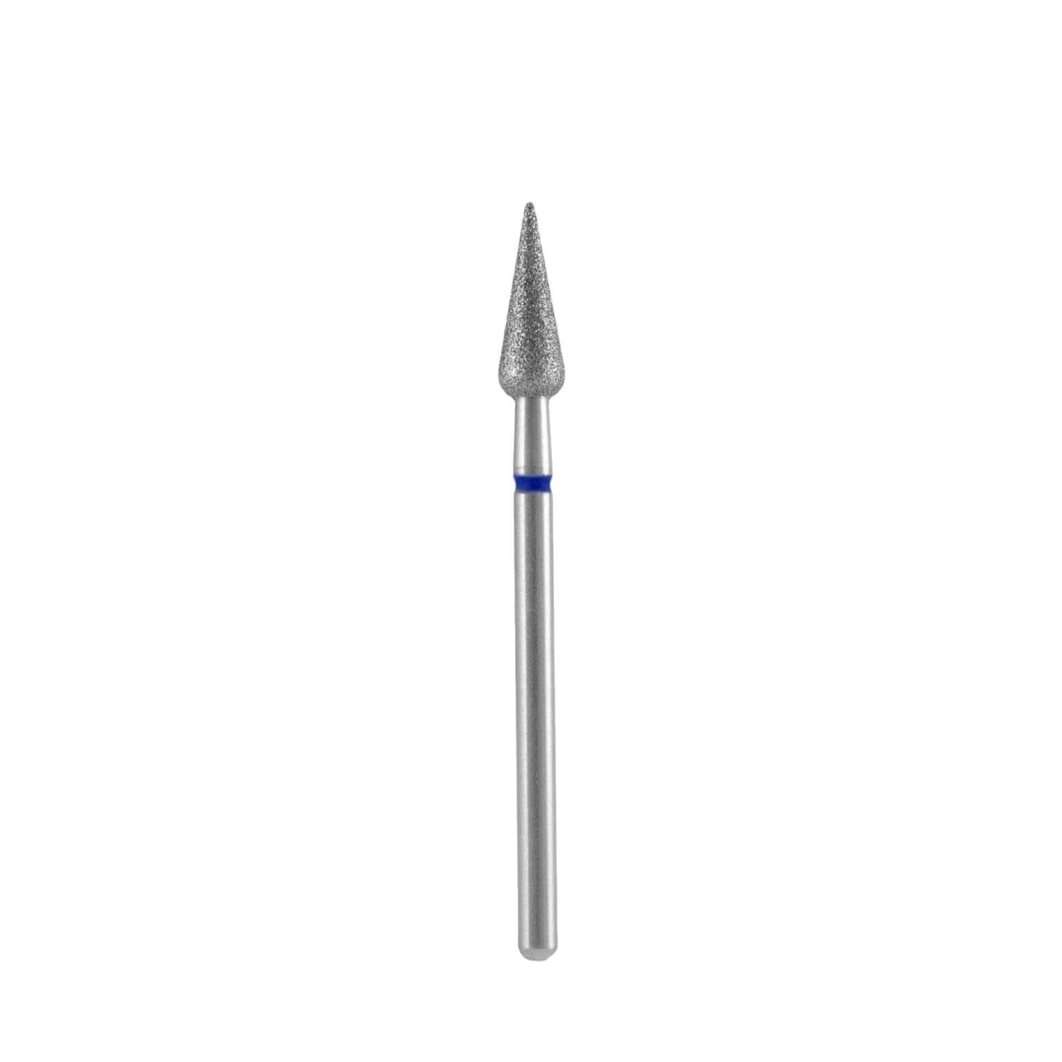 DIAMOND NAIL DRILL BIT, "ROUNDED PEAR", BLUE, HEAD DIAMETER 4/12MM (FA100B040/12) - STALEKS - Image 1