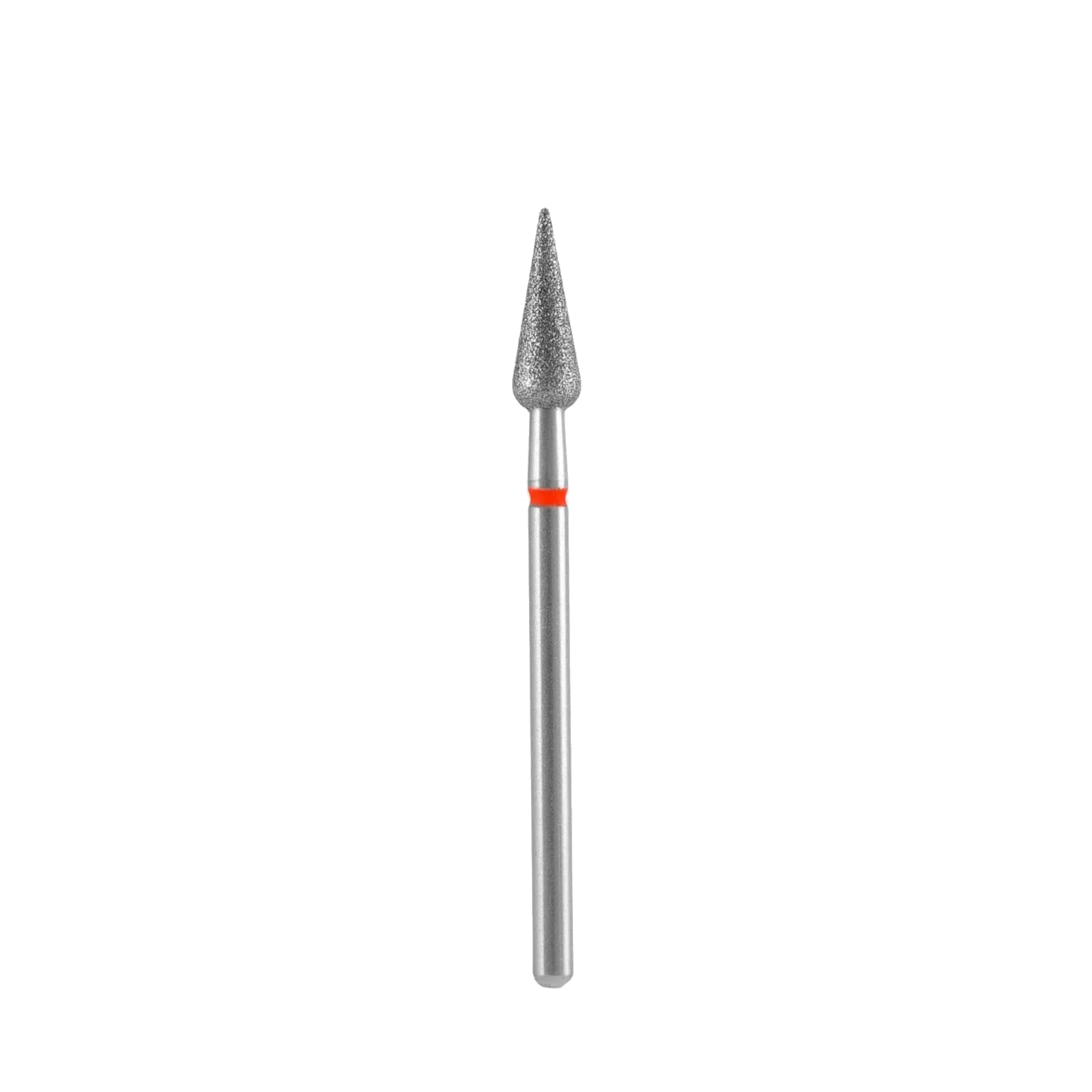 DIAMOND NAIL DRILL BIT, “ROUNDED PEAR”, RED, HEAD DIAMETER 4/12MM (FA100R040/12) – STALEKS