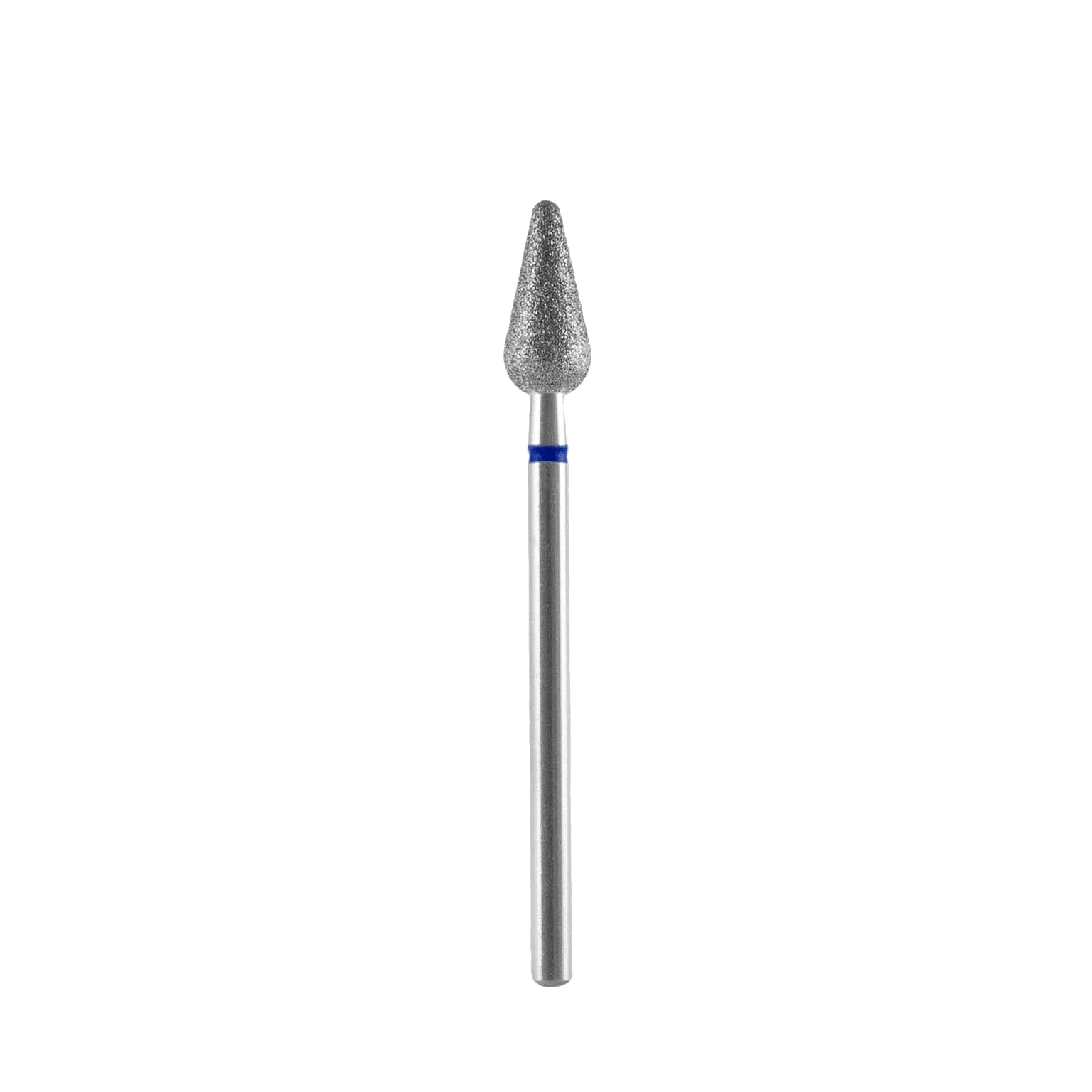 DIAMOND NAIL DRILL BIT, "ROUNDED PEAR", BLUE, HEAD DIAMETER 5/12MM (FA101B050/12) - STALEKS - Image 1