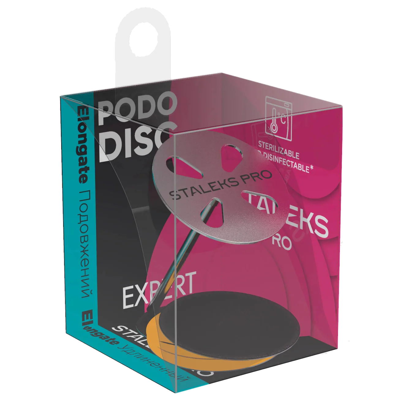 STALEKS PRO EXPERT PODODISC EXTENDED ELONGATE PEDICURE DISC WITH REMOVABLE 180 GRIT 5 PCS FILE  (PDLSET) – STALEKS™