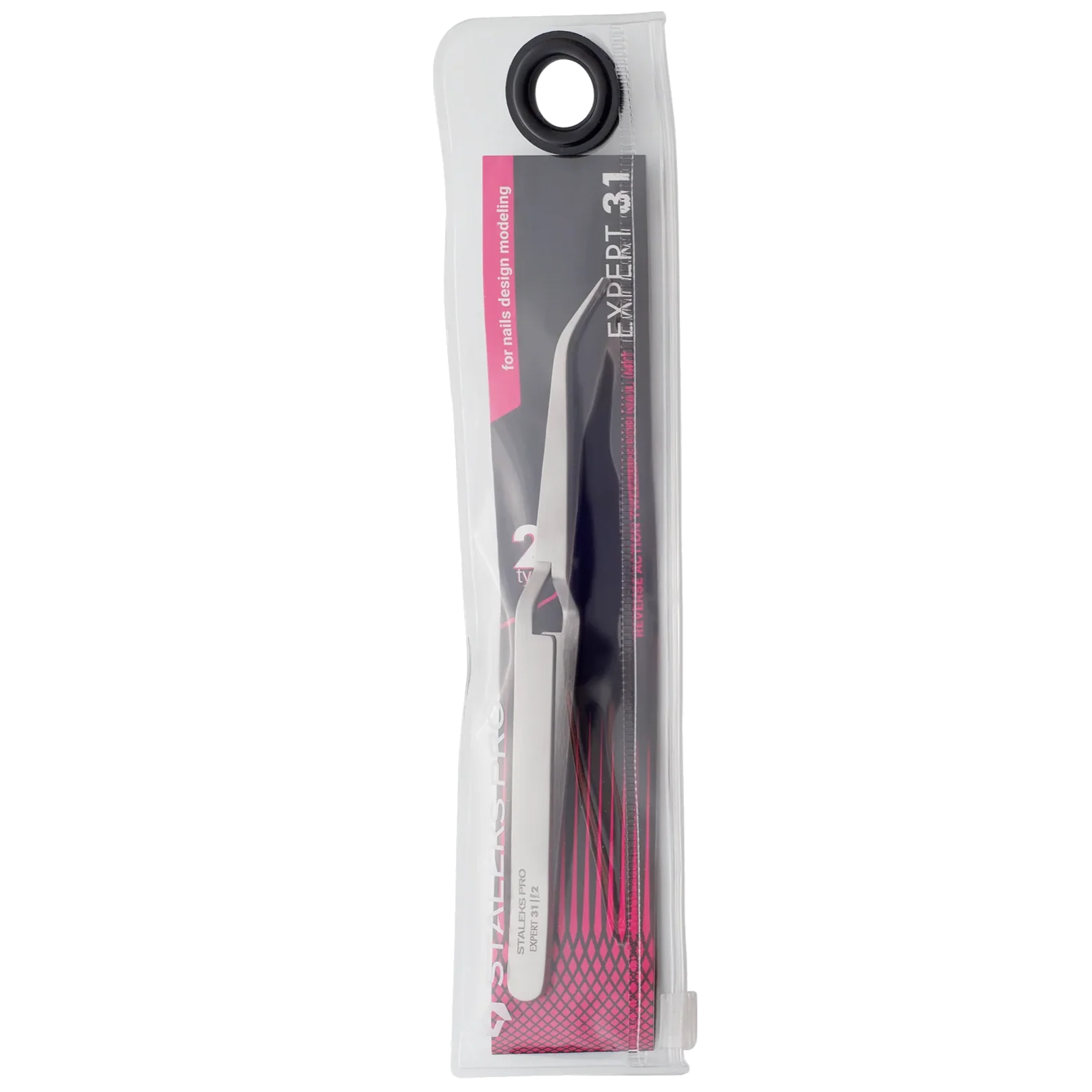 STALEKS EXPERT PRO 31 TYPE 2 REVERSE ACTION TWEEZERS FOR NAIL ART DESIGN TE-31/2 - STALEKS™ - Image 3