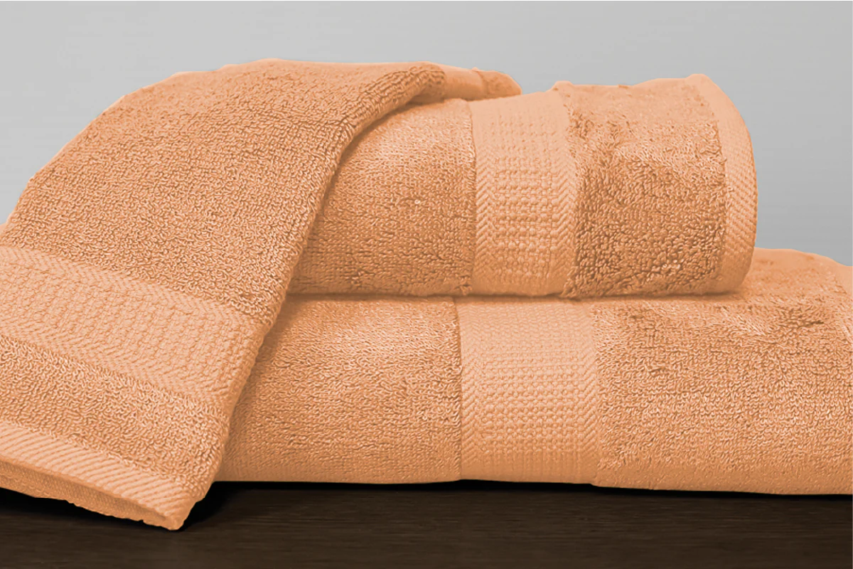 Bamboo Cotton Towels - Orange - Image 1