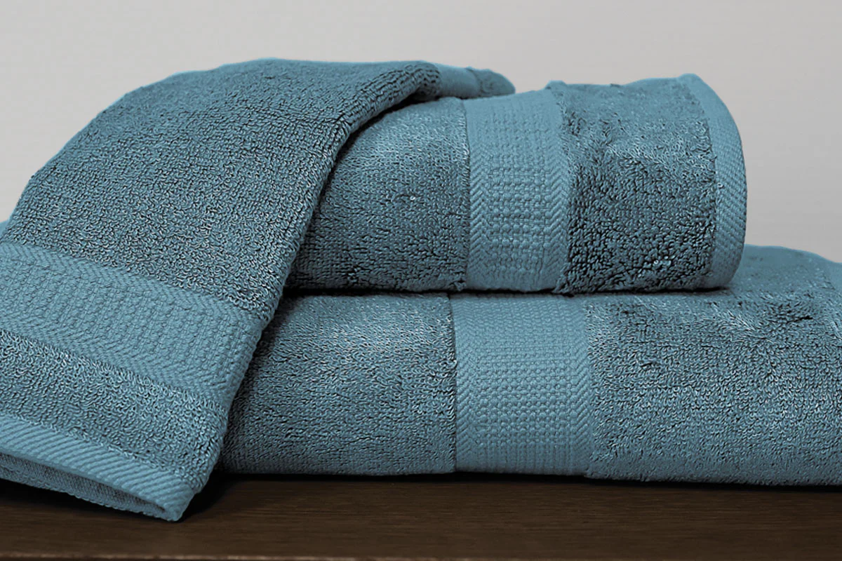 Bamboo Cotton Towels – Peacock