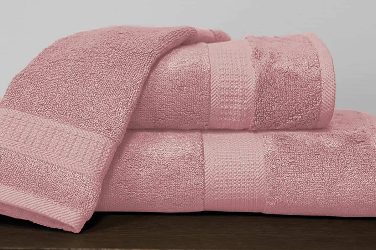 Bamboo Cotton Towels – Pink