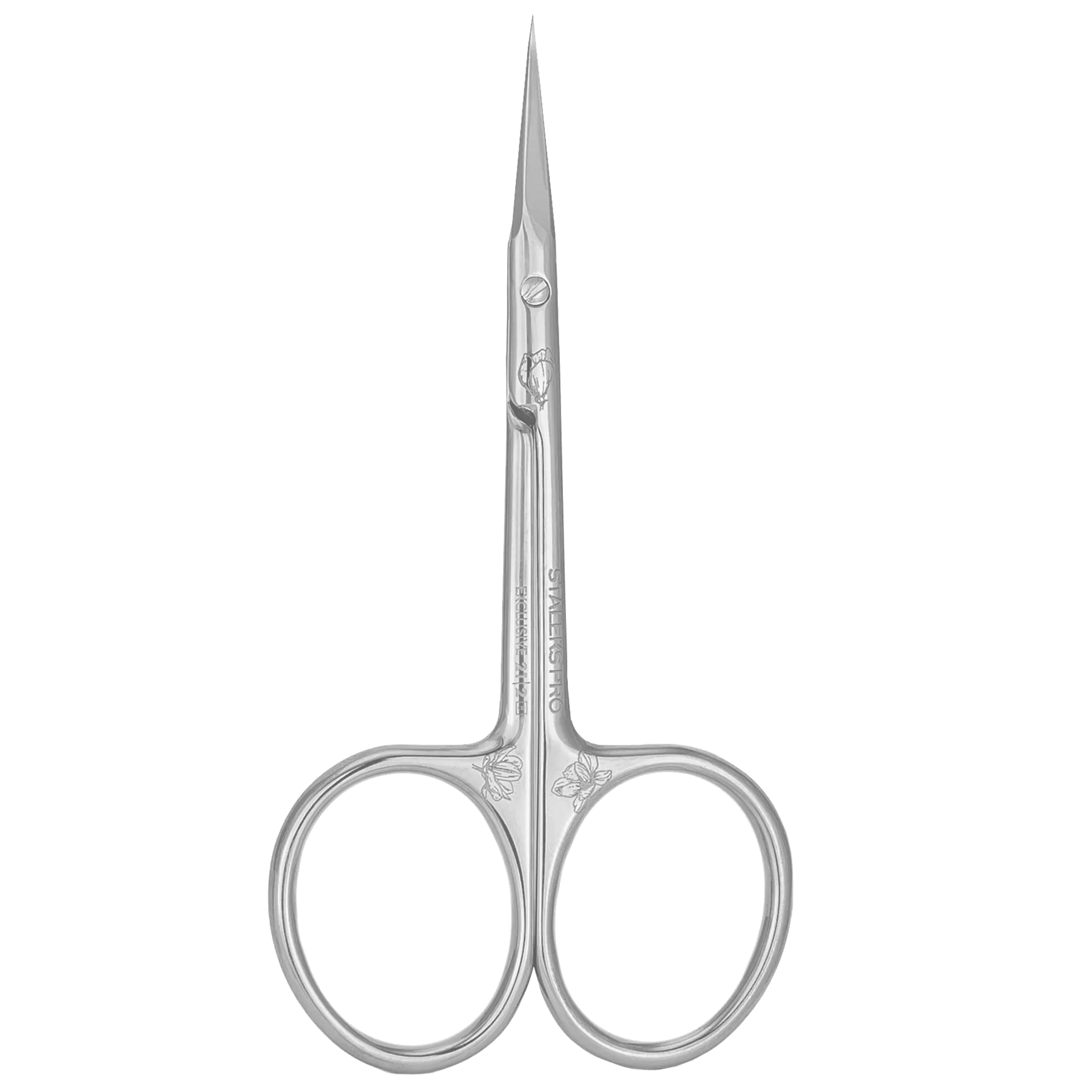 STALEKS PRO EXCLUSIVE 21 TYPE 2 PROFESSIONAL CUTICLE SCISSORS WITH HOOK SHORTENED CURVED HANDLES MAGNOLIA SX-21/2M- STALEKS™