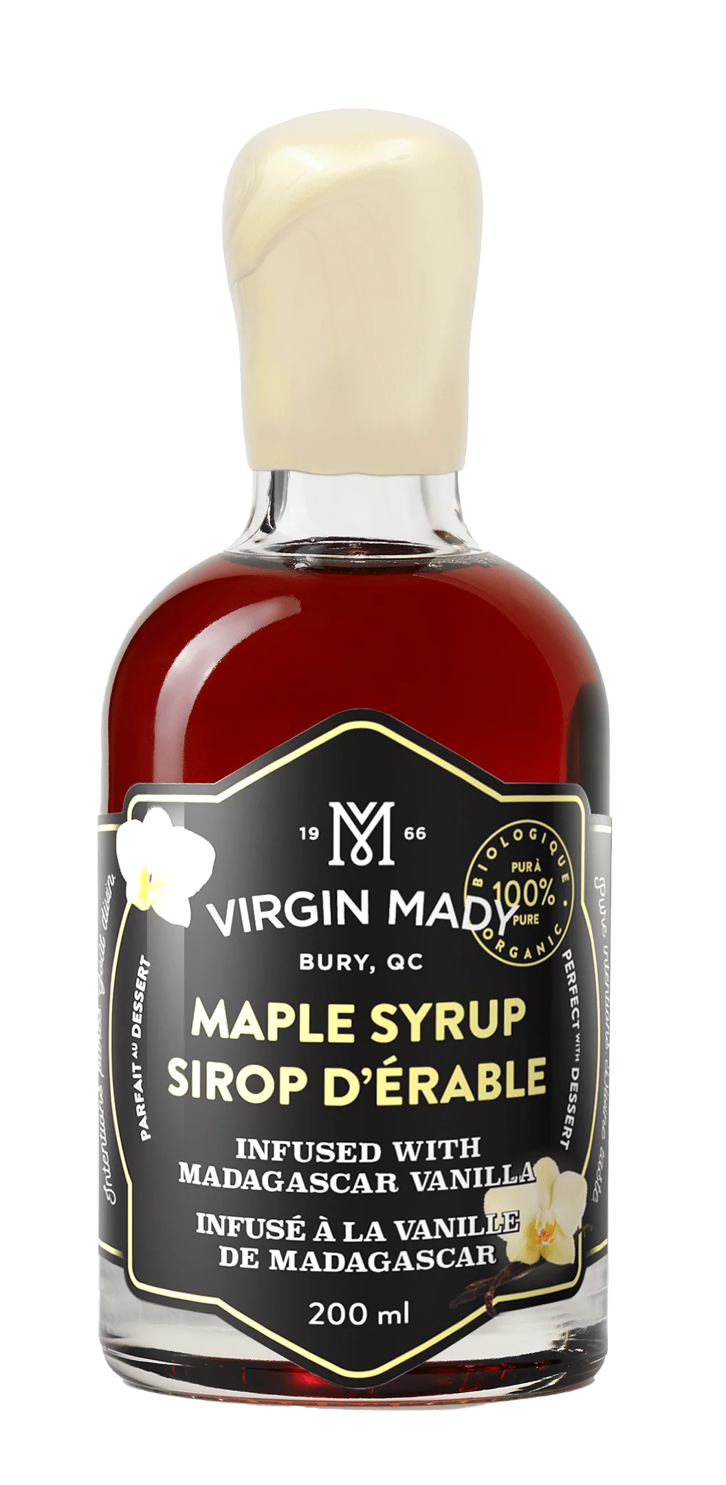 Organic Maple Syrup Infused with Madagascar Vanilla - Image 1
