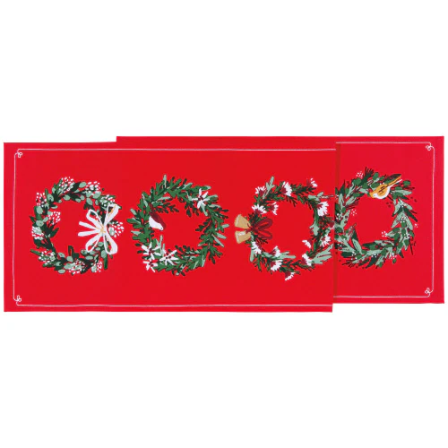 Table Runner, Wreaths - Image 1