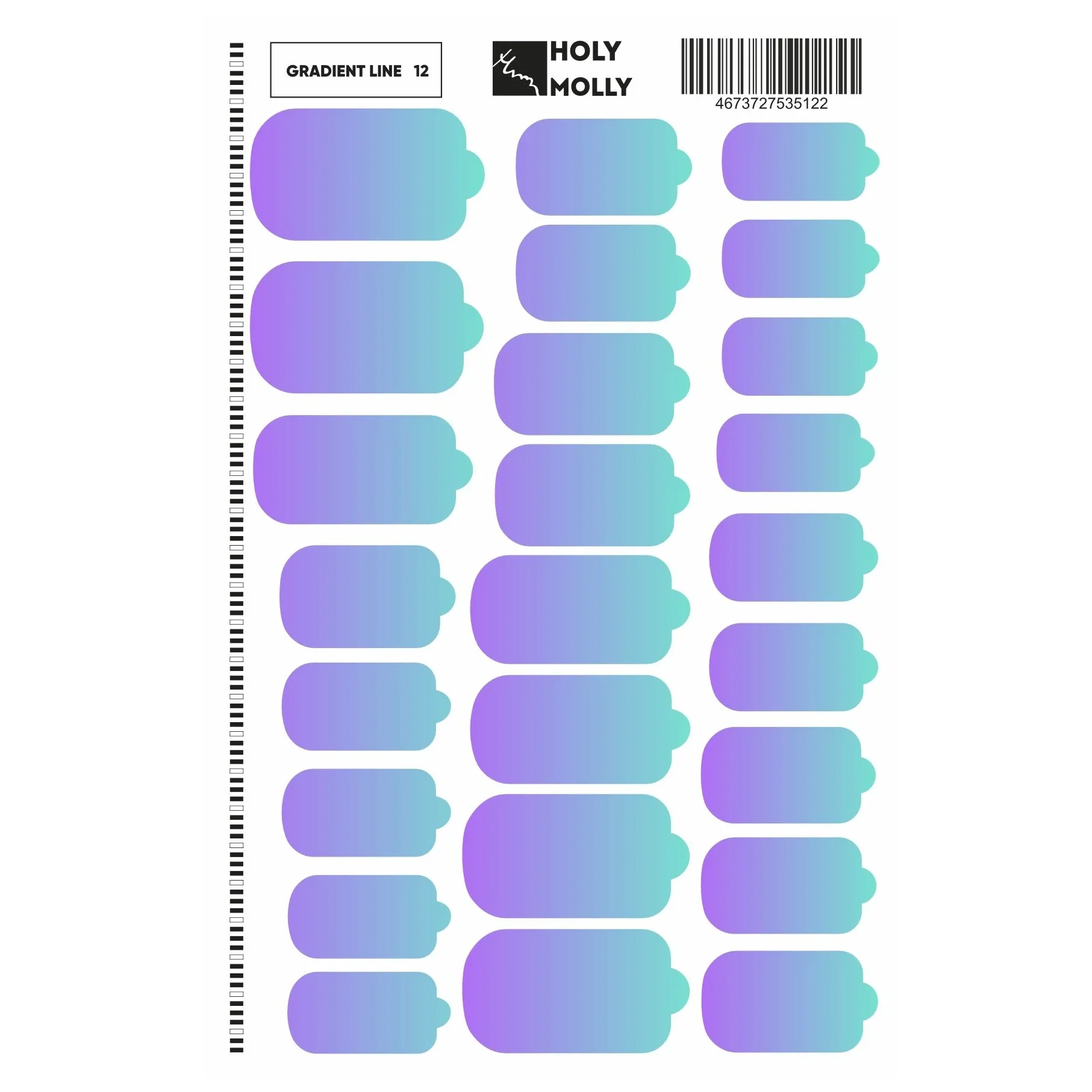 MANICURE FILM GRADIENT LINE #12- HOLY MOLLY