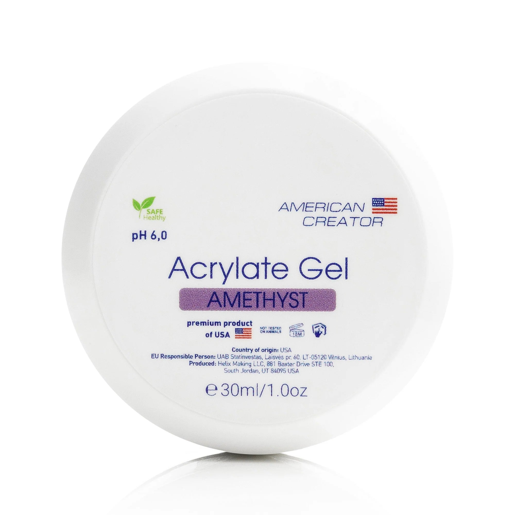 American Creator - Acrylate Gel Amethyst (Purple), 30ml - Image 1