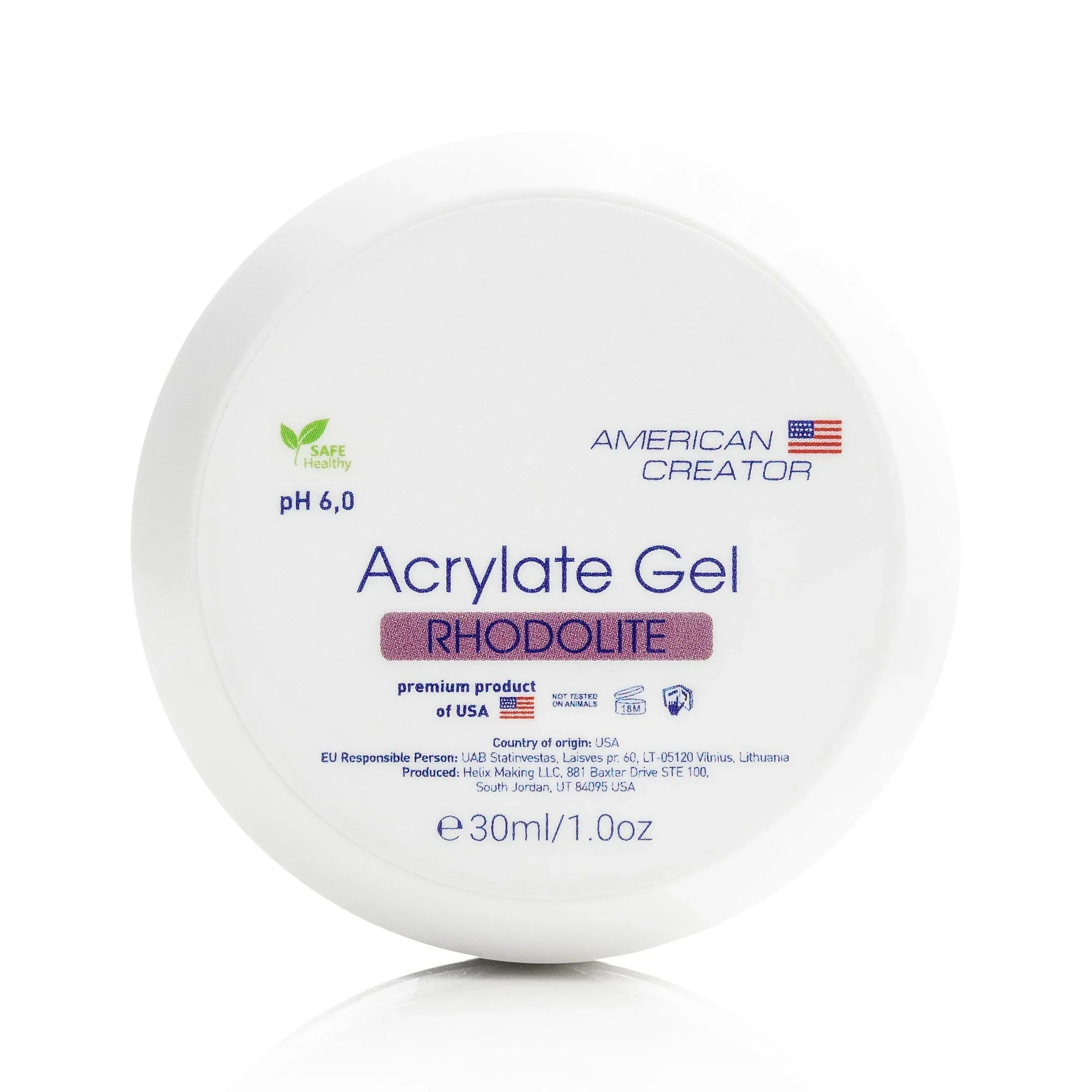 American Creator - Acrylate Gel Rhodolite (Pink), 30ml - Image 1