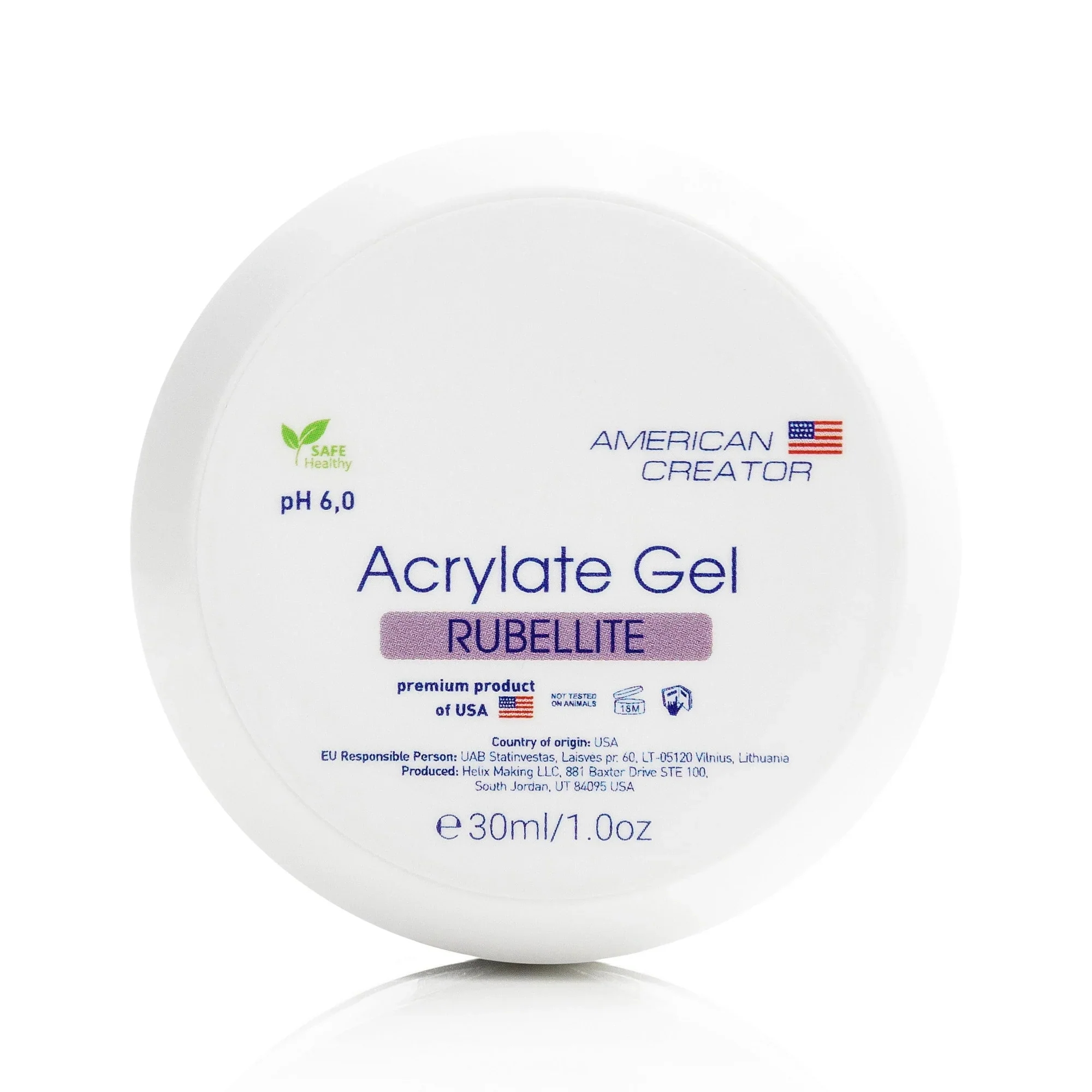American Creator - Acrylate Gel Rubellite (Pink), 30ml - Image 1