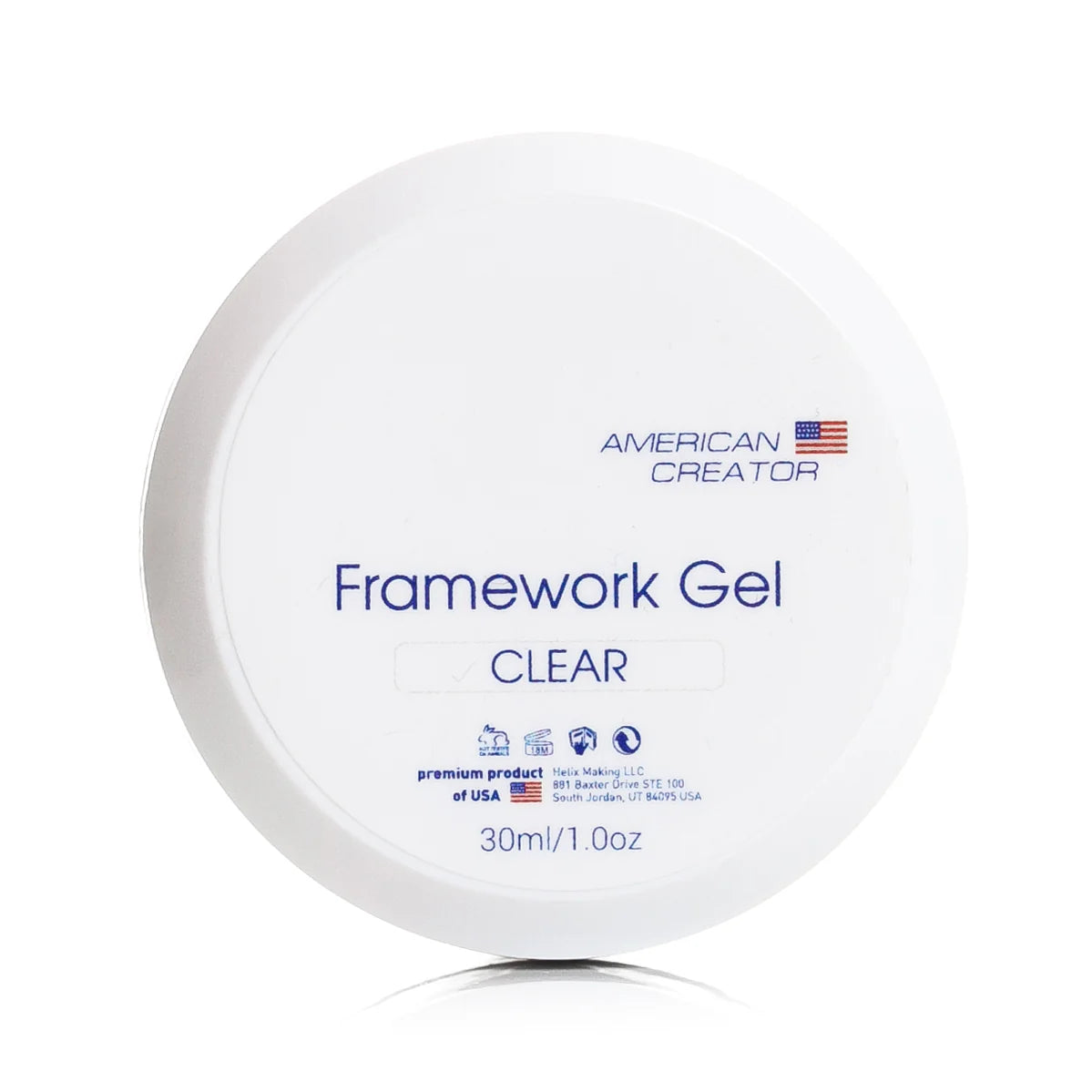American Creator - Framework Gel Clear, 30ml - Image 1