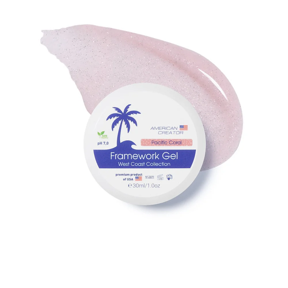 American Creator – Framework Gel Pacific Coral, 30ml