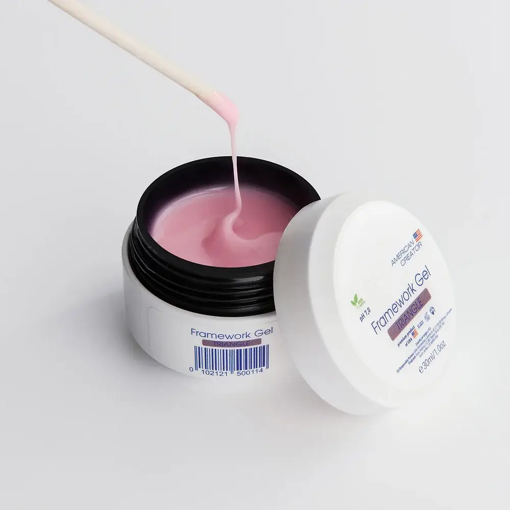 American Creator - Framework Gel Triangle (Pink), 30ml - Image 2