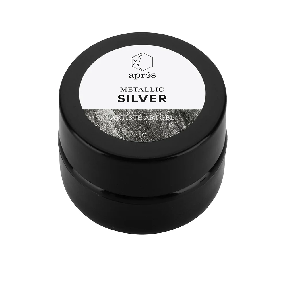 Apres Artiste Gel - Metallic Silver - Image 1