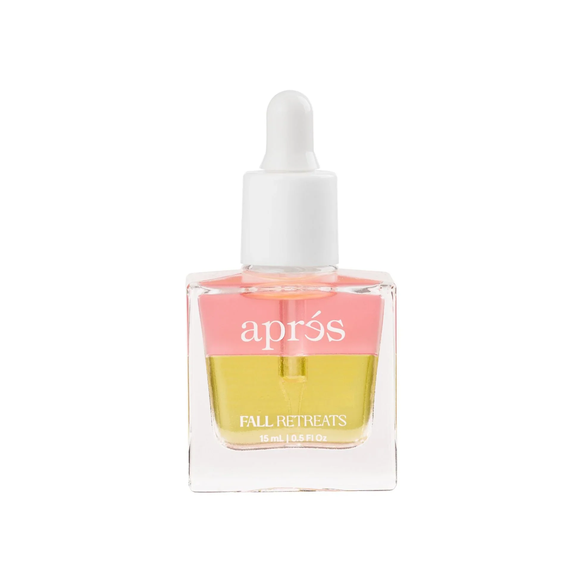 Apres Cuticle Oil Serum Fall Retreats Pink/Yellow, 15ml - Image 1