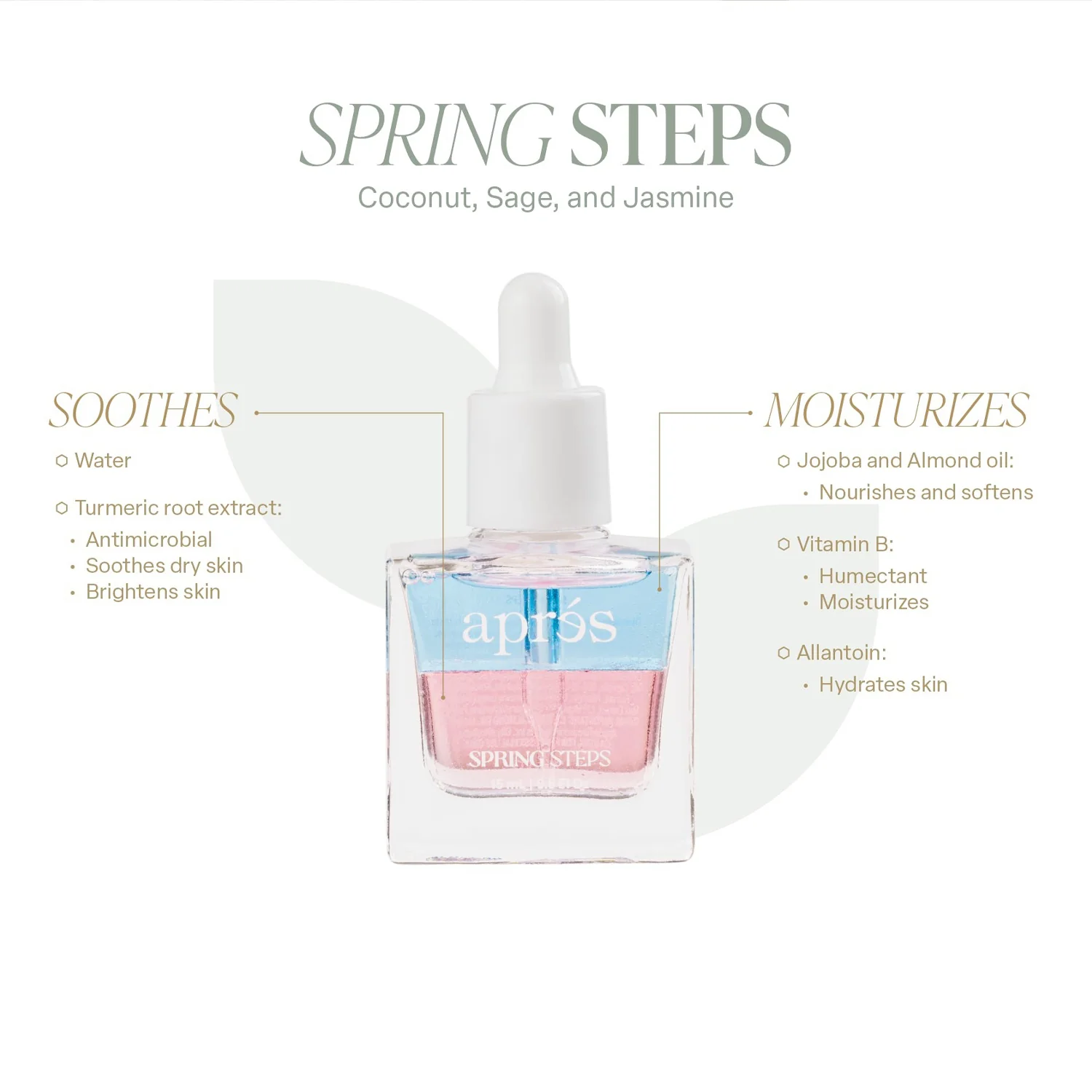 Apres Cuticle Oil Serum Spring Steps Purple/Pink, 15ml - Image 2
