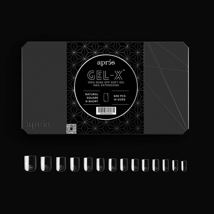 Apres - Gel-X Natural Square Extra Short Box of Tips 2.0, 600pcs - Image 2