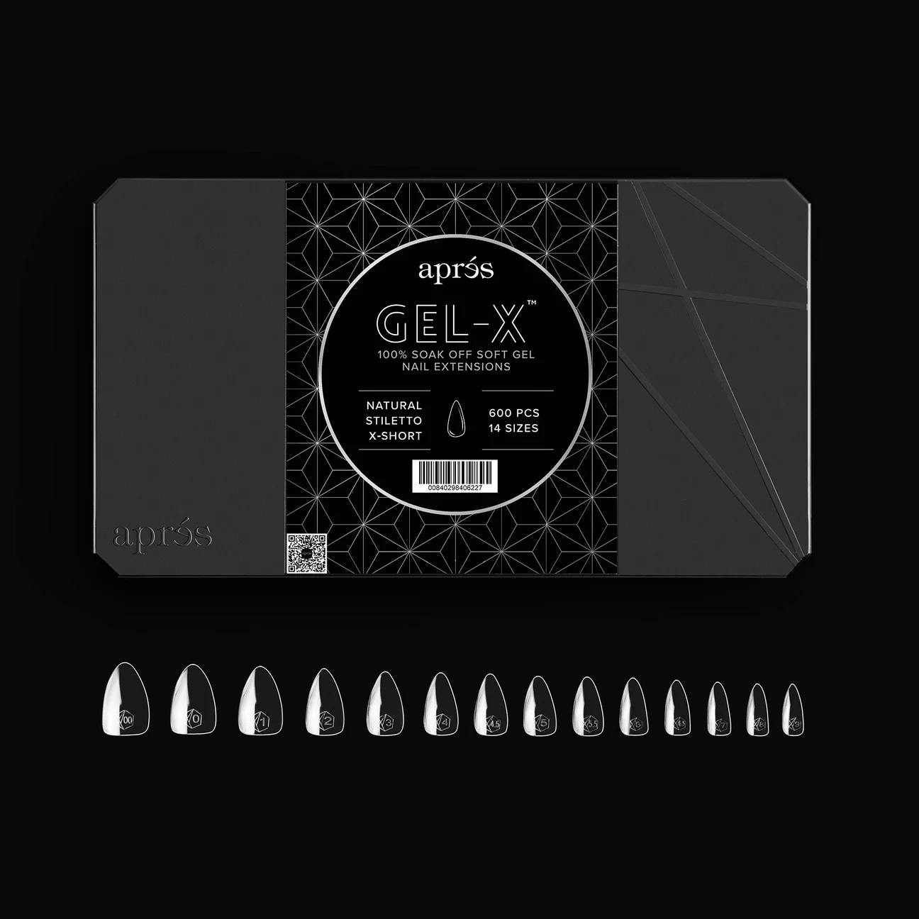Apres - Gel-X Natural Stiletto Extra Short Box of Tips 2.0, 600pcs - Image 2