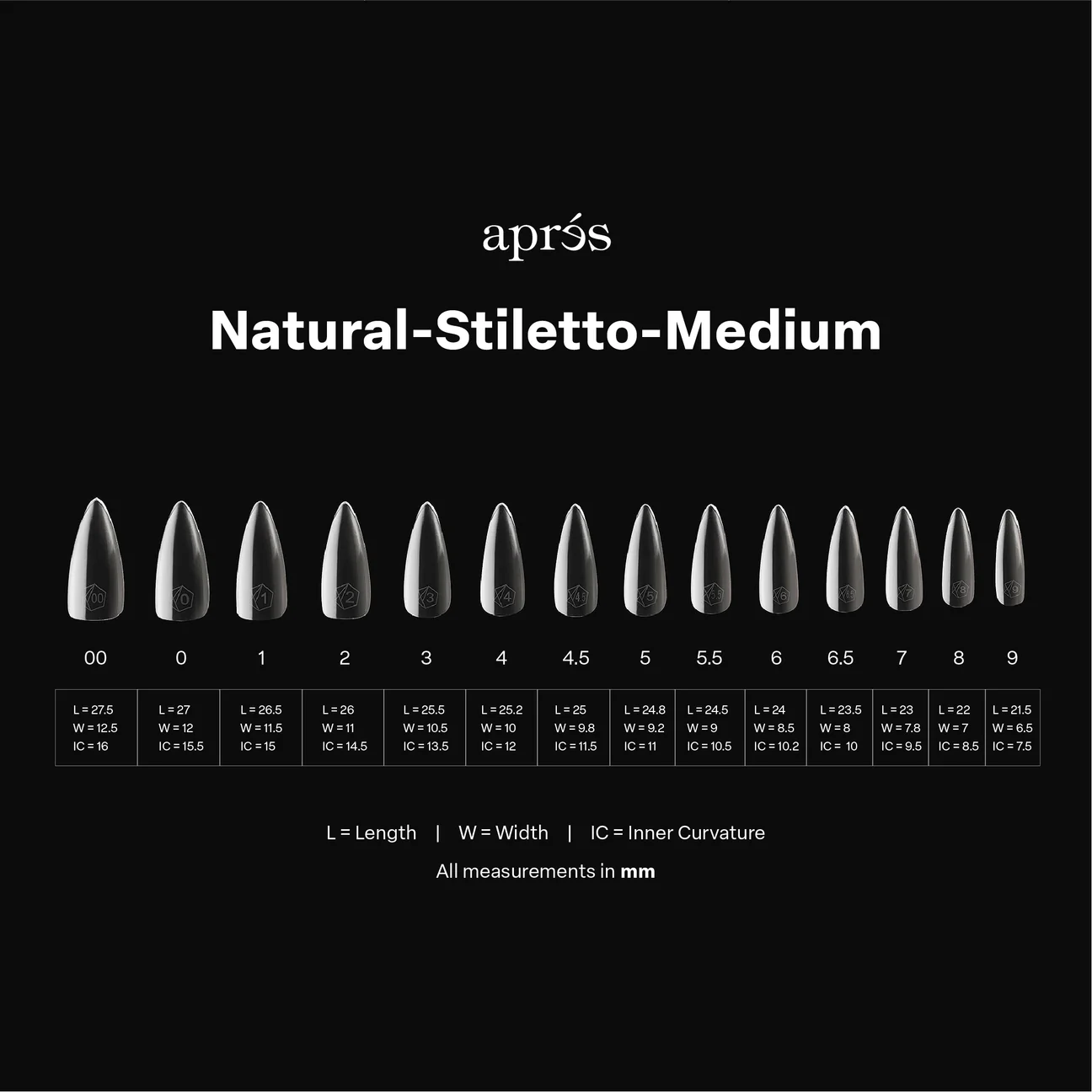 Apres - Gel-X Natural Stiletto Medium Box of Tips 2.0, 600pcs - Image 3