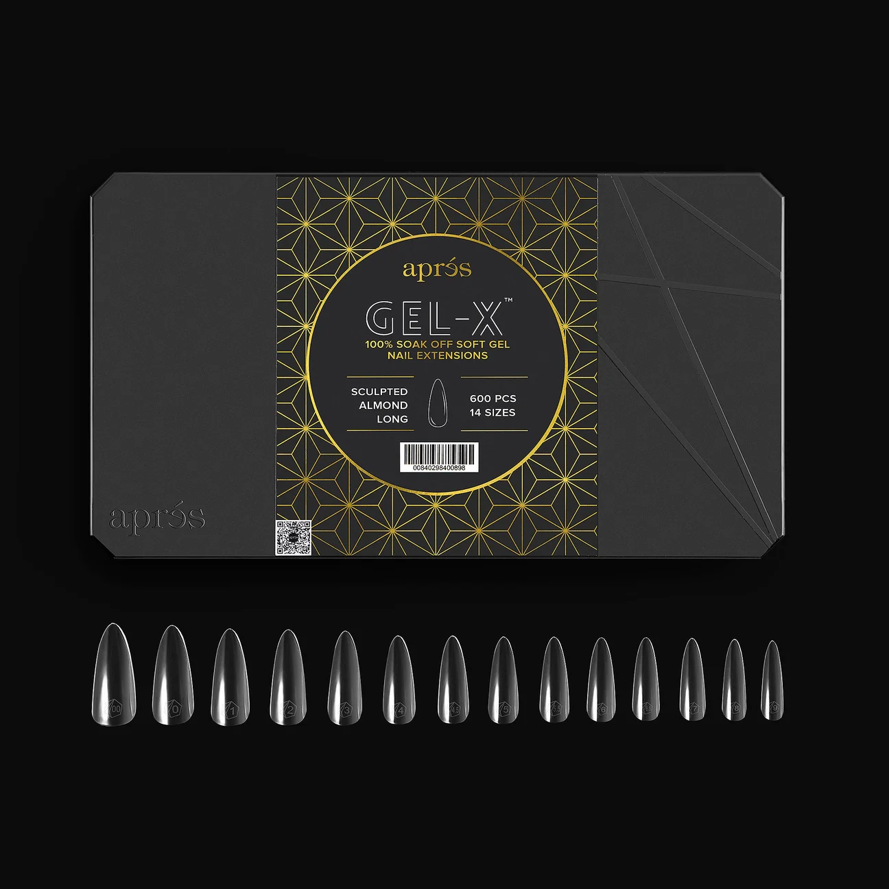 Apres - Gel-X Sculpted Almond Long Box of Tips 2.0, 600pcs - Image 2