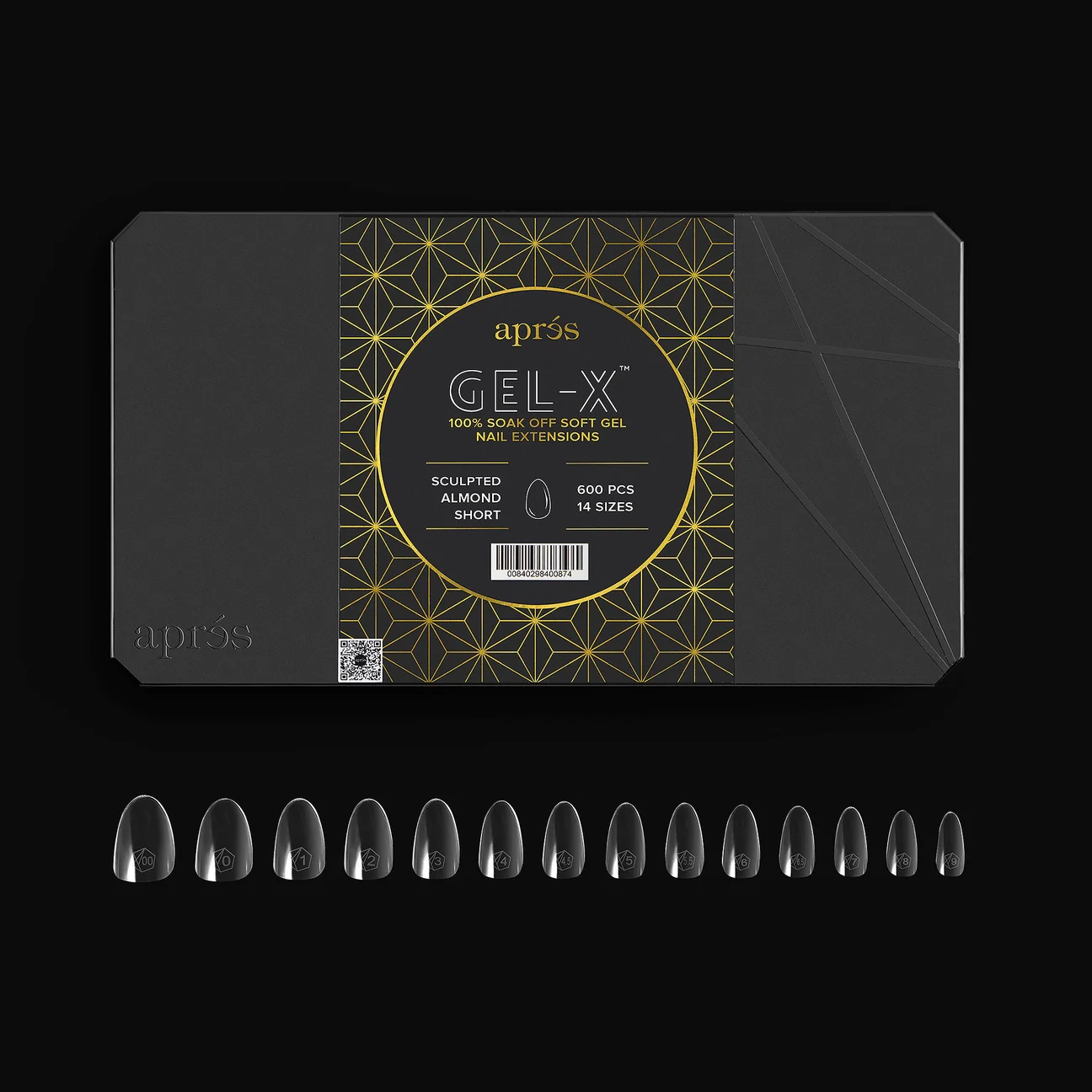 Apres - Gel-X Sculpted Almond Short Box of Tips 2.0, 600pcs - Image 2