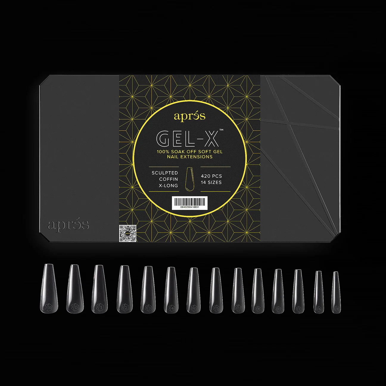 Apres - Gel-X Sculpted Coffin Extra Long Box of Tips, 420pcs - Image 3