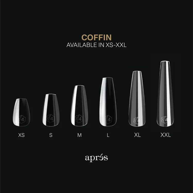 Apres - Gel-X Sculpted Coffin Medium Box of Tips 2.0, 600pcs - Image 3