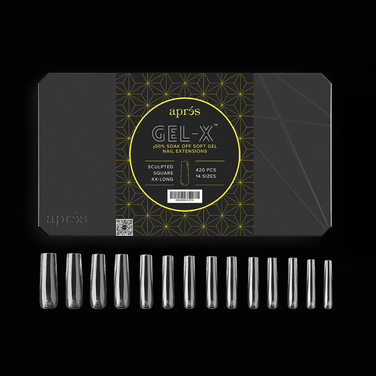 Apres - Gel-X Sculpted Square Extra Extra Long Box of Tips, 420pcs - Image 2