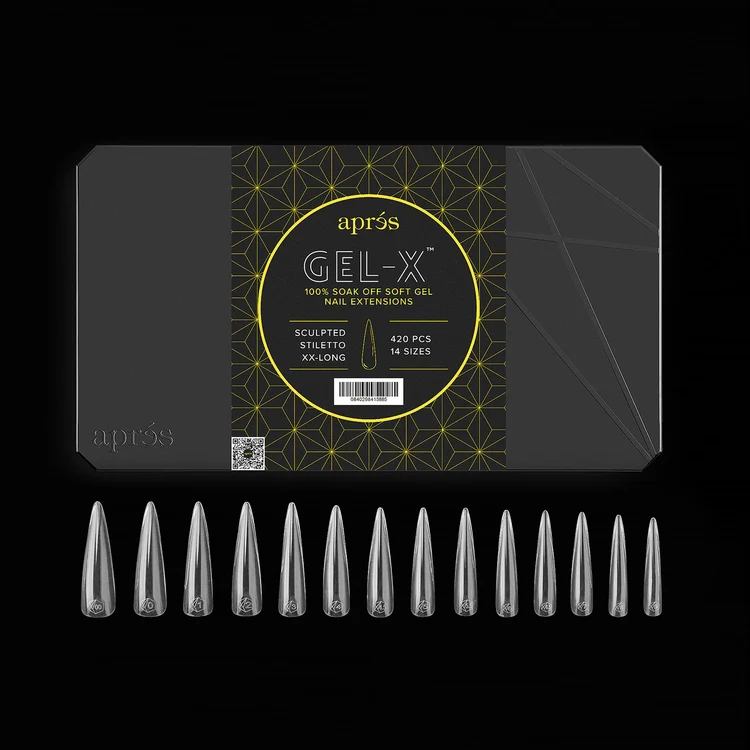 Apres - Gel-X Sculpted Stiletto Extra Extra Long Box of Tips, 420pcs - Image 2