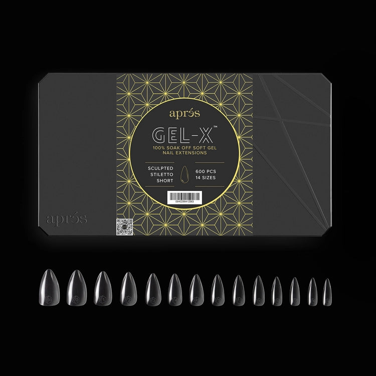 Apres - Gel-X Sculpted Stiletto Short Box of Tips 2.0, 600pcs - Image 2