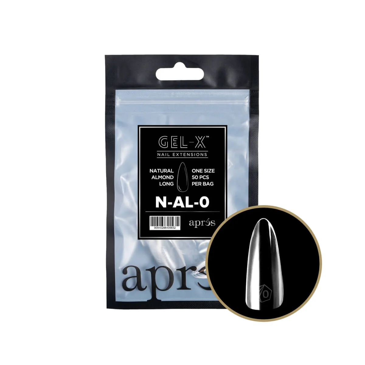 Apres - Gel-X Natural Almond Long Refill Bag (50 Tips) - Image 2