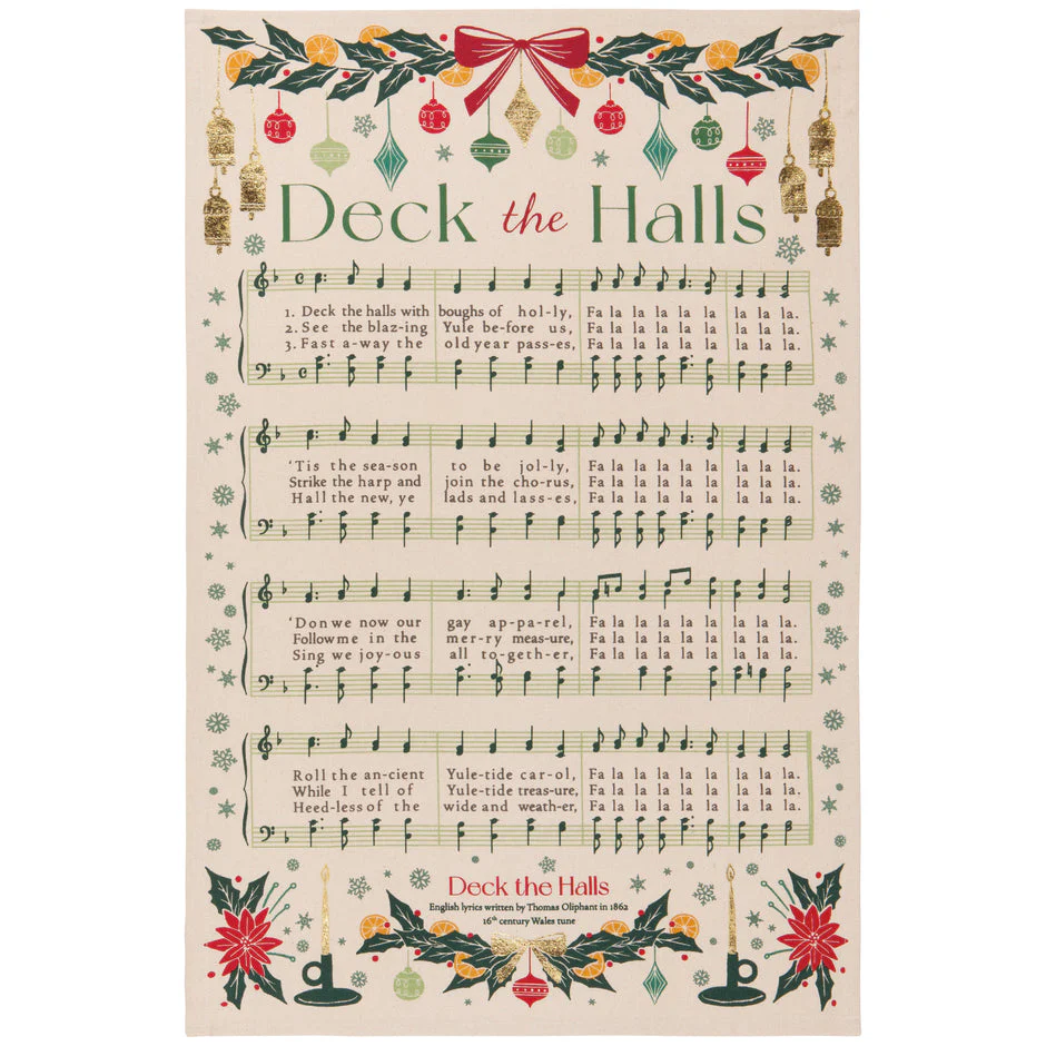 Teatowel, Christmas Carol - Image 1