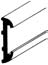 Slot Molding Aluminum Trim- choose EVEN or UNEVEN Lip- 6′