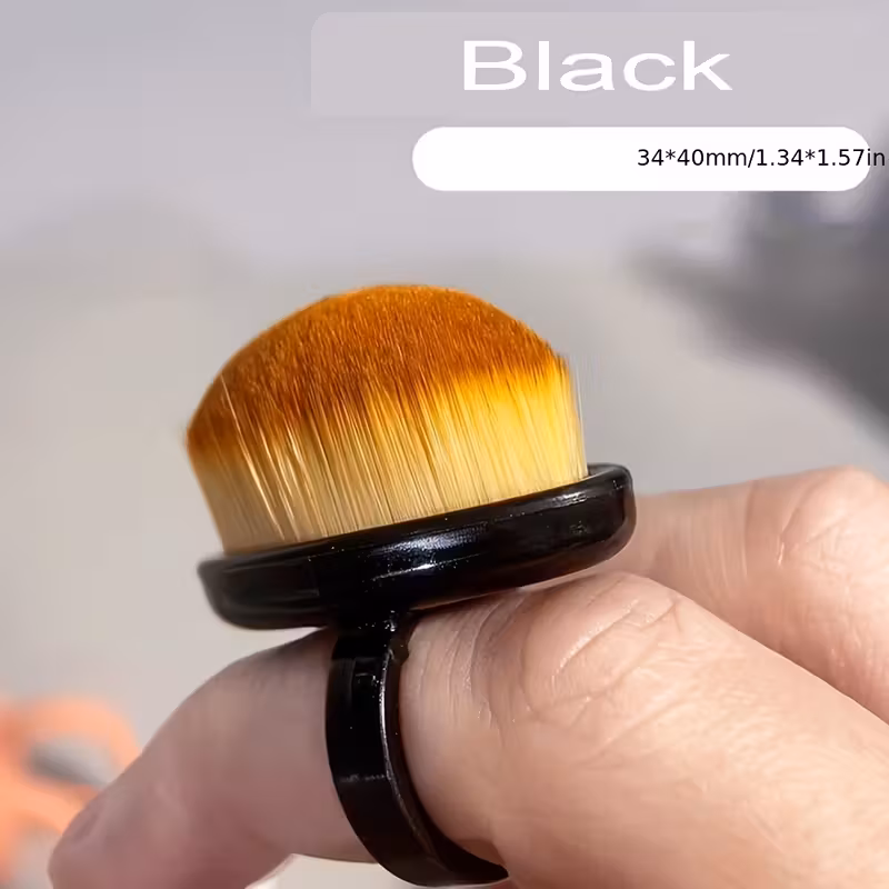 Dust Remover Brushes Ring-Shaped Manicure & Pedicure Tool with Soft Bristles - Image 3