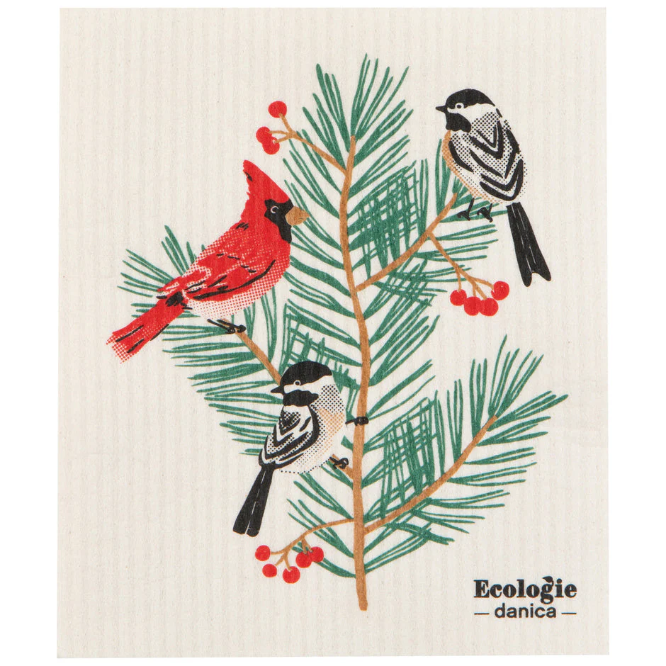 Swedish Dishcloth, Birds & Boughs - Image 1