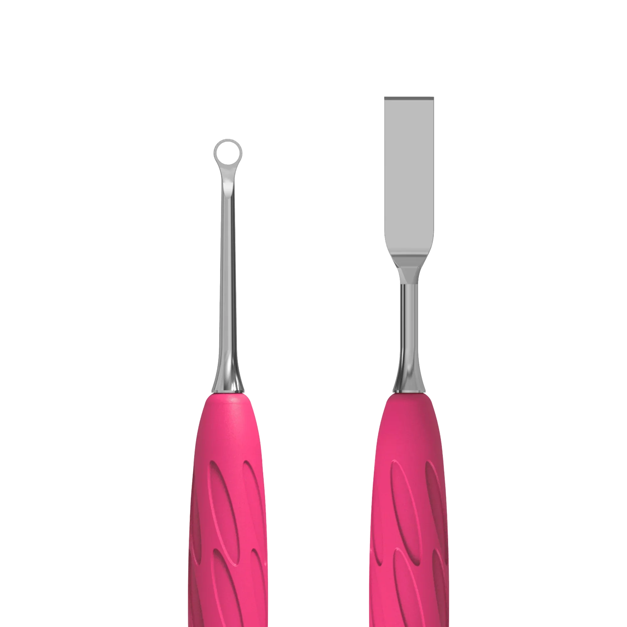Manicure Pusher With Silicone Handle "Gummy" UNIQ 11 TYPE 1 (Flat Straight Pusher + Ring) PQ-11/1- STALEKS - Image 2