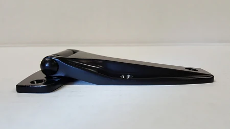 Strap Hinge, 5 3/8", with BLACK Powder-Coated Finish - Image 3